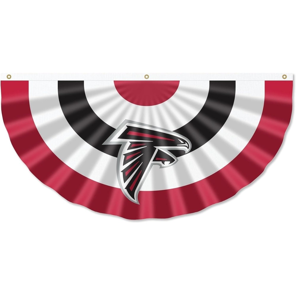 Atlanta Falcons Bunting Pleated Fan Banner 4x2 Feet NFL Flag WinCraft NEW